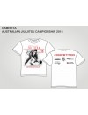 Camiseta Koral Australian Jiu Jitsu Championship Branca