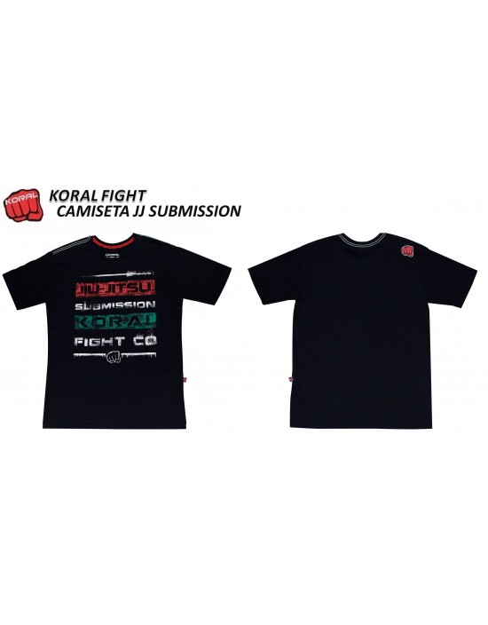 Camiseta Koral Jiu Jitsu Submission Black