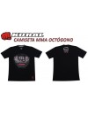 Camiseta Koral MMA Octogono Preta Vermelha