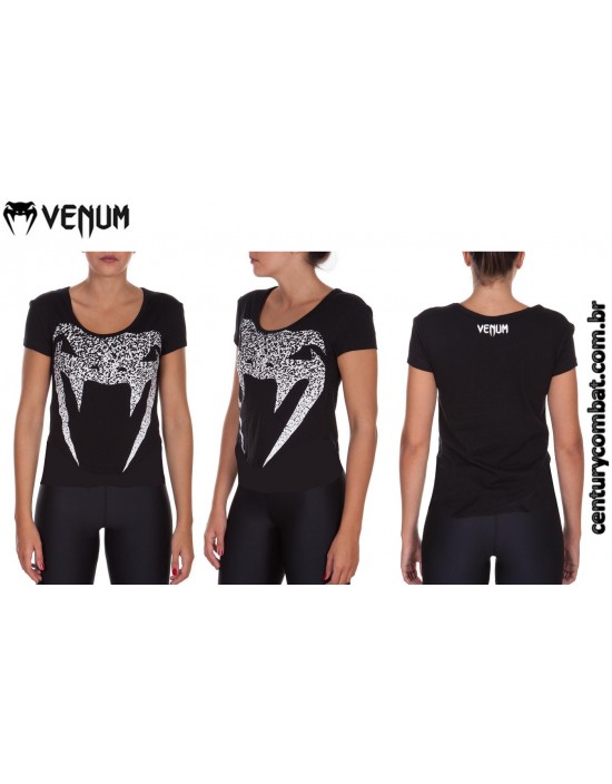 Camiseta Venum Assault Feminina Preta