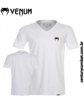 Camiseta Venum Classic V Branca Preta