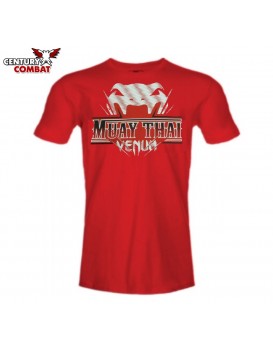 Camiseta Venum Muay Thai Supremo Vermelha