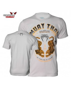 Camiseta Venum Muay Thai Tigre Cinza