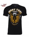 Camiseta Venum Muay Thai Tigre Preta