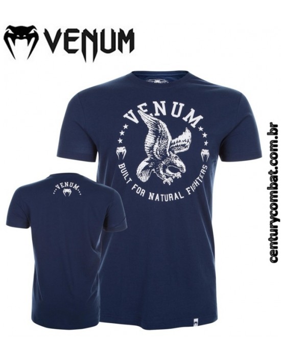 Camiseta Venum Natural Fighter Eagle Azul