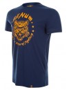 Camiseta Venum Natural Fighter Tiger Azul Laranja