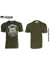 Camiseta Venum Natural Fighter Tiger Verde