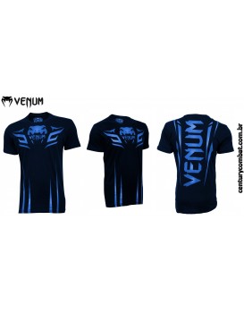 Camiseta Venum Shadow Preta Azul