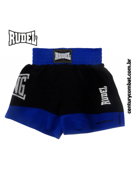 Shorts Rudel Muay Thai MF 17 Preto Azul